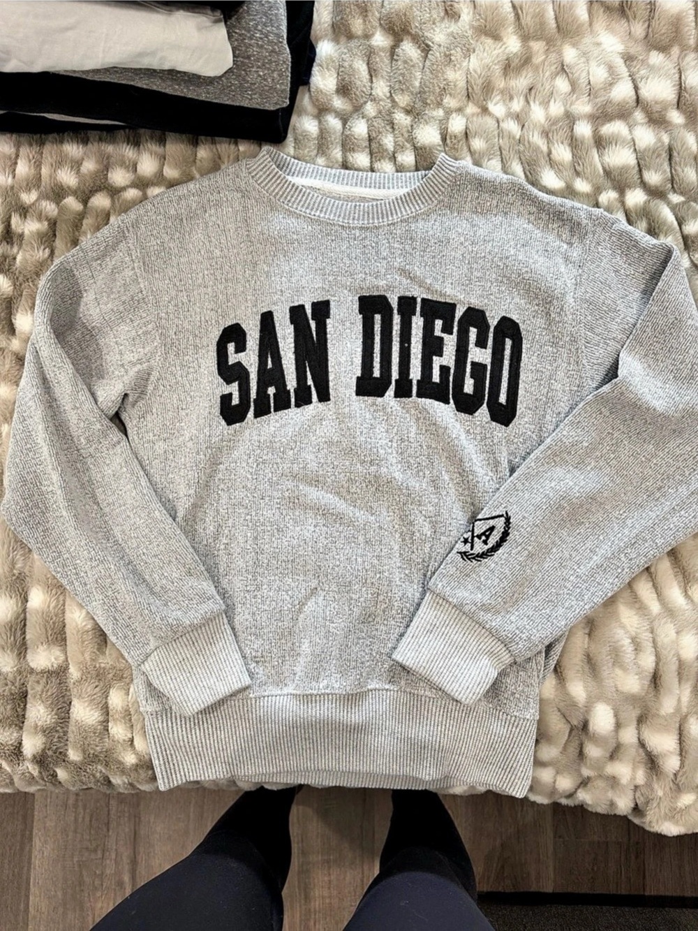 New York Gray Graphic Sweatshirt
